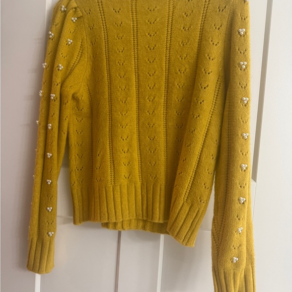 Mustard Ruffle Sweater - Picture 2 of 3